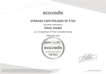 Certyfikat EcoVadis